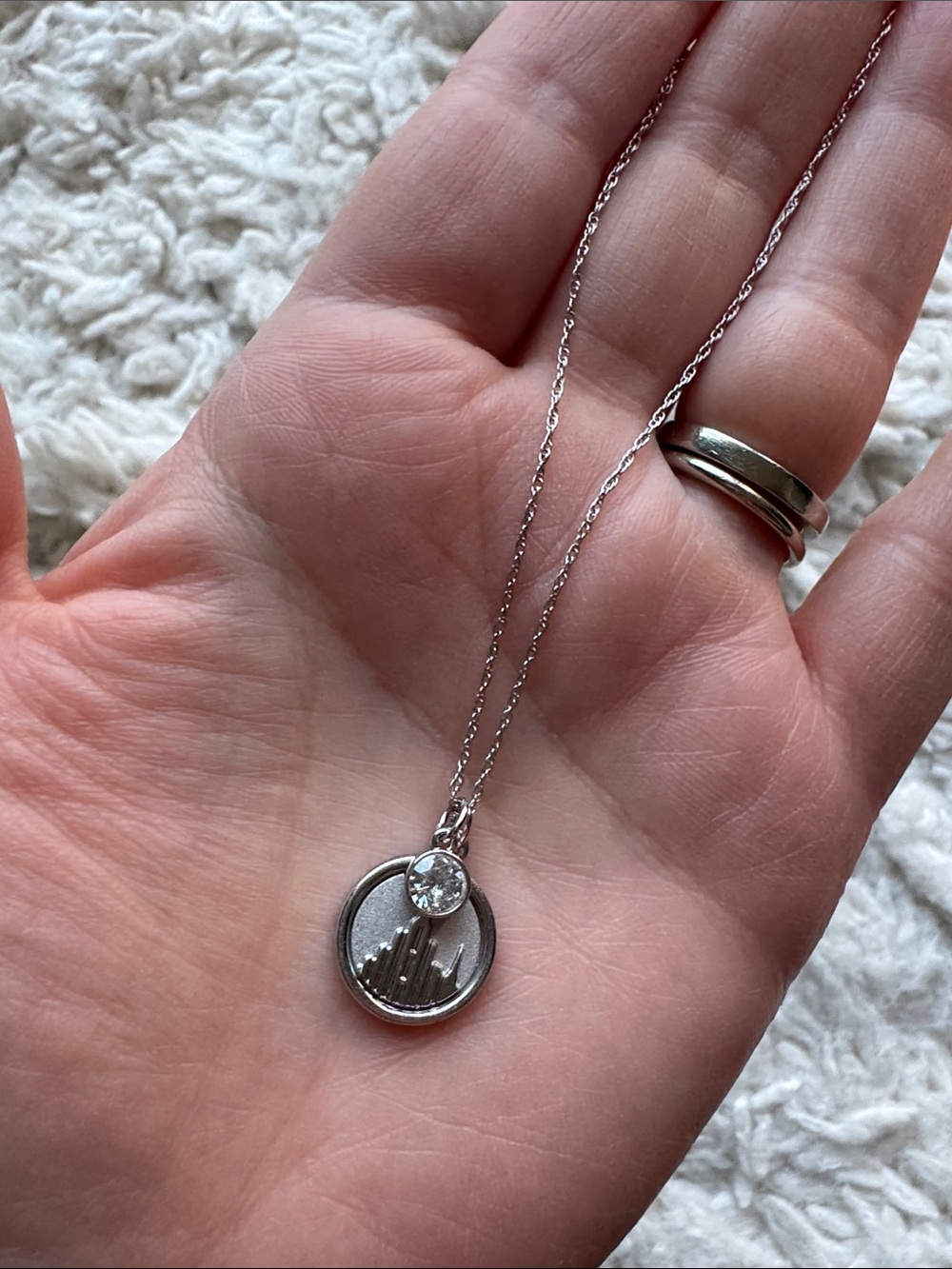 Sterling Silver LDS Temple Necklace